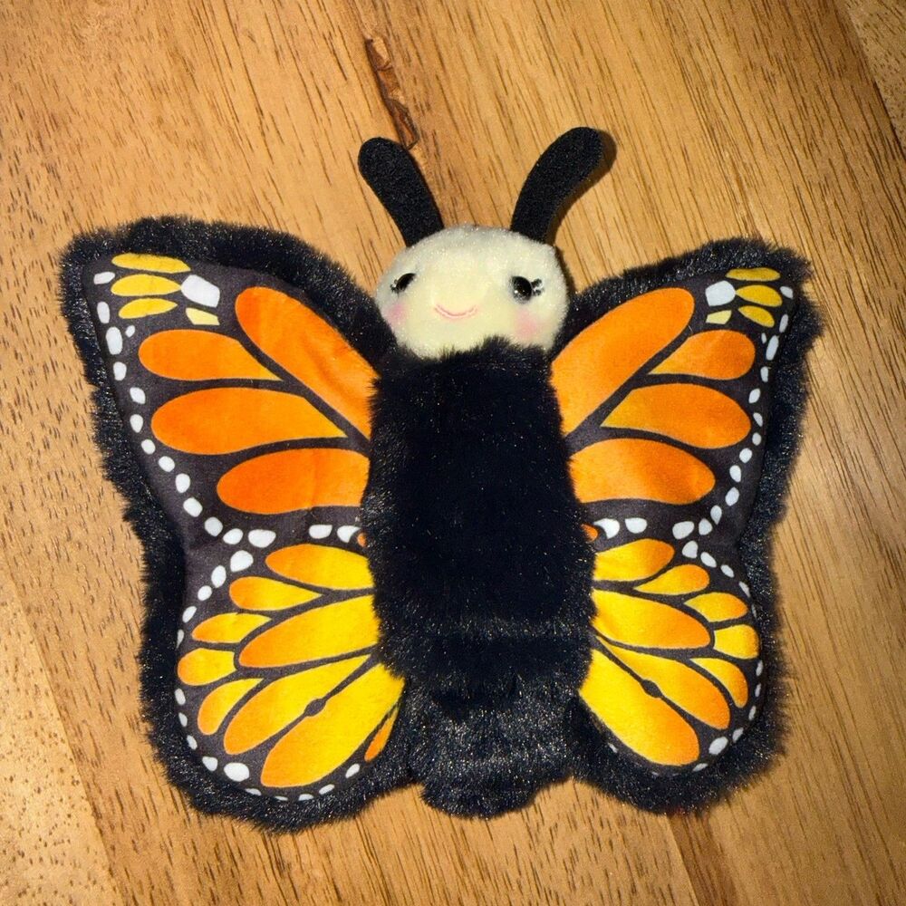Douglas Monarch Butterfly Plush Finger puppet #1620